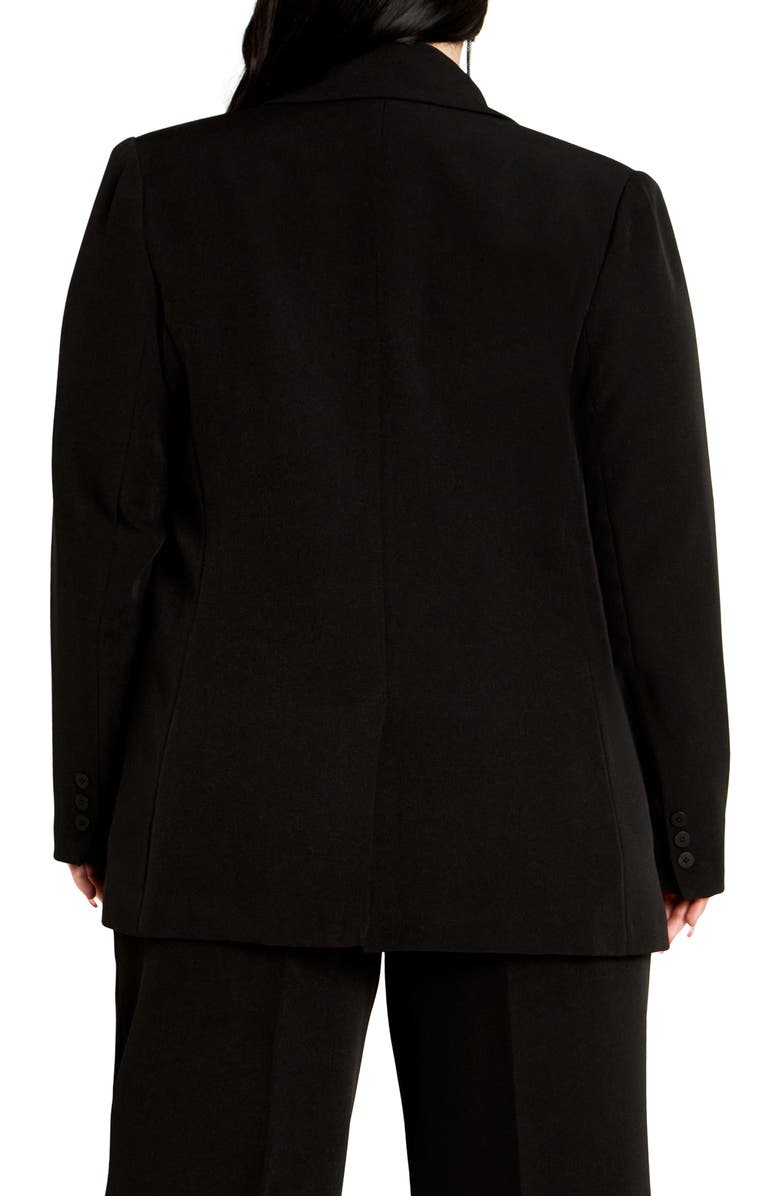City Chic Alexis Oversize Double Breasted Blazer, Alternate, color, 