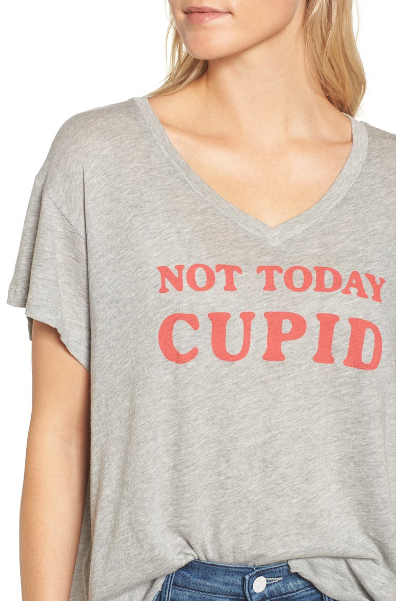 Not Today Cupid Tee, Alternate, color, HEATHER