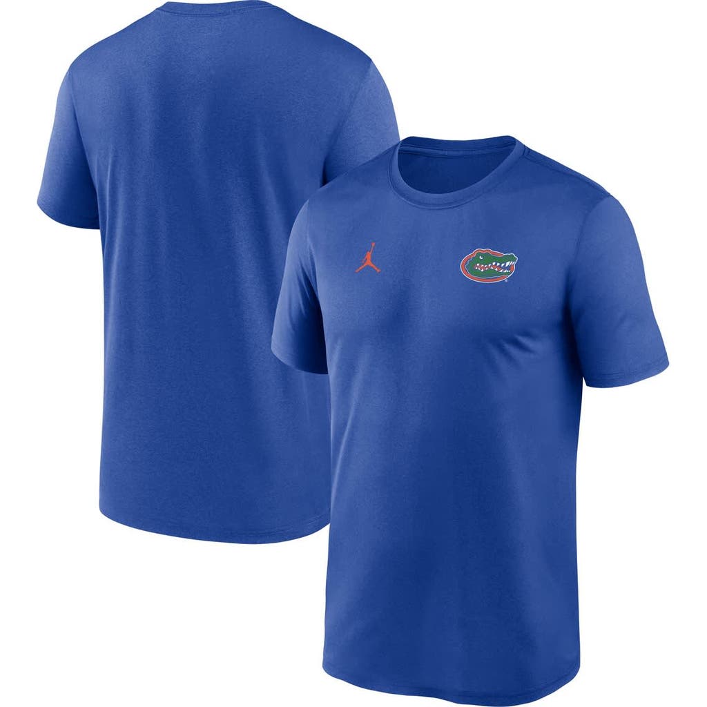 JORDAN BRAND JORDAN BRAND ROYAL FLORIDA GATORS 2025 SIDELINE SMALL LOGO LEGEND PERFORMANCE T-SHIRT