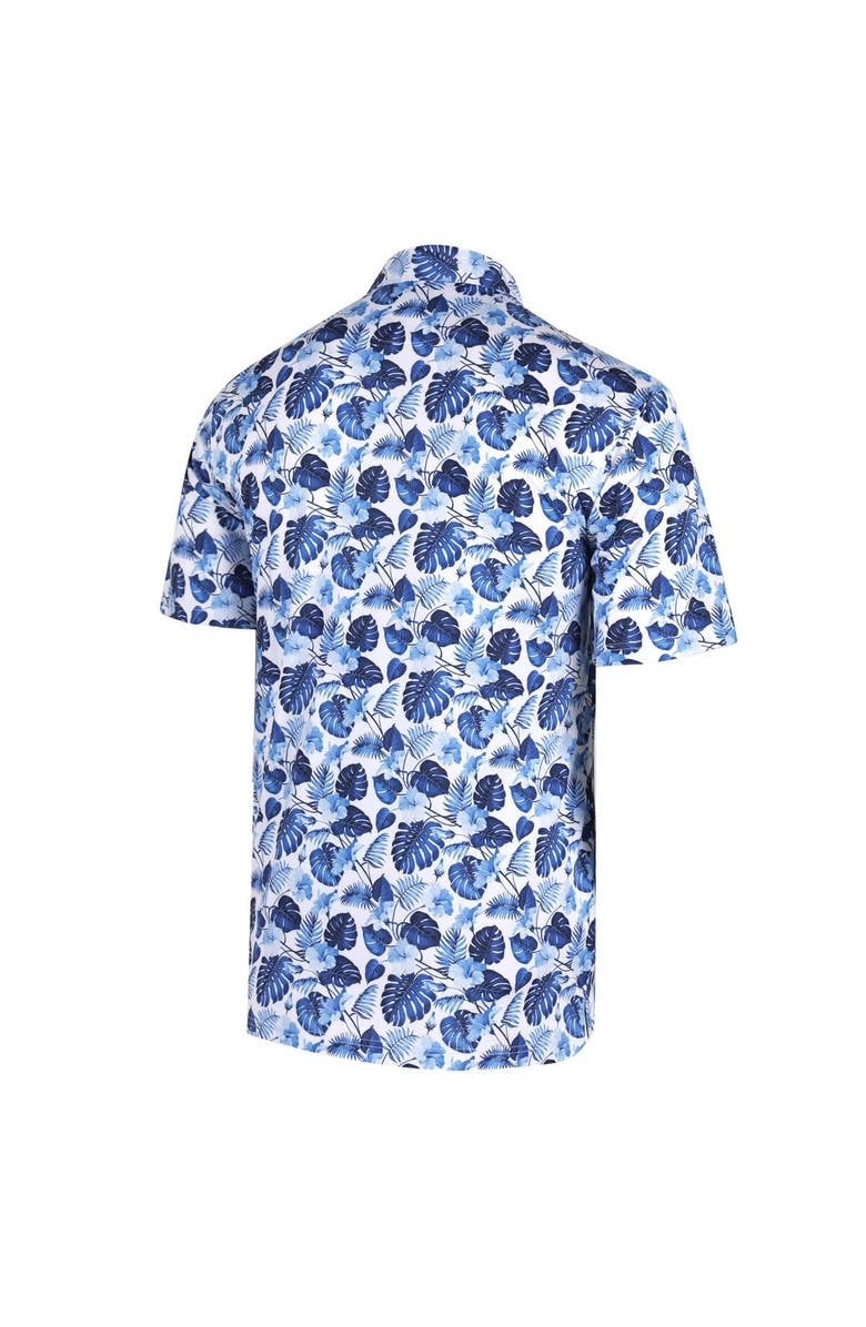 Full Turn Men's White Texas Rangers 2023 World Series Champions Blue Tropics Polo, Alternate, color, 