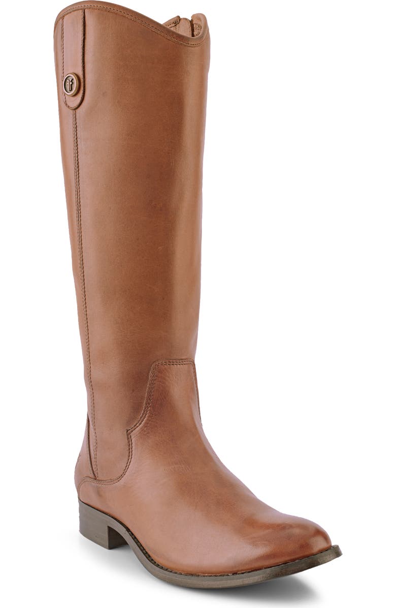 Frye Marissa Medallion Inside Zip Tall Boot, Main, color, Cognac
