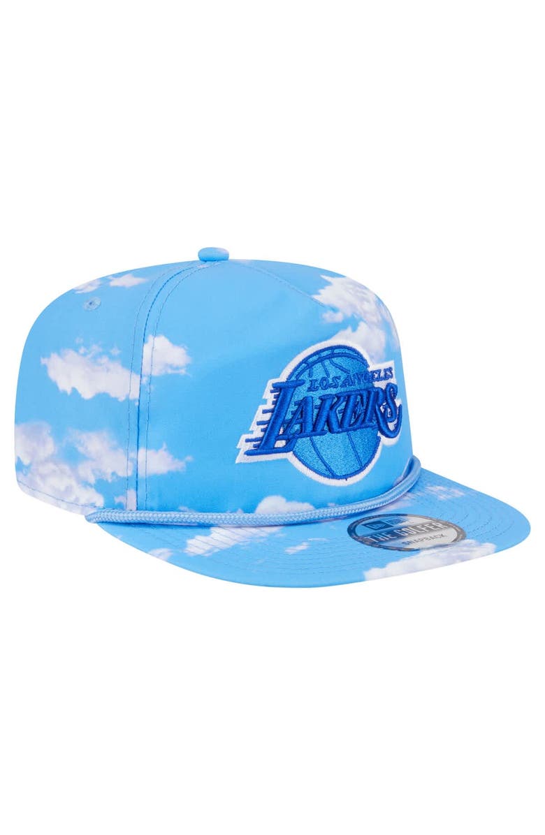 New Era Men's New Era Light Blue Los Angeles Lakers Head in the Clouds Golfer Rope Adjustable Hat, Alternate, color, Light Blue