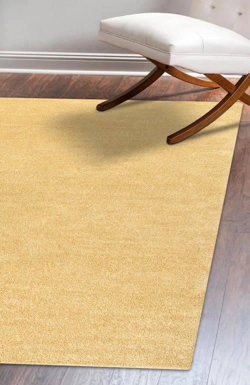 Jonathan Y Haze Solid Low-pile Area Rug In Yellow