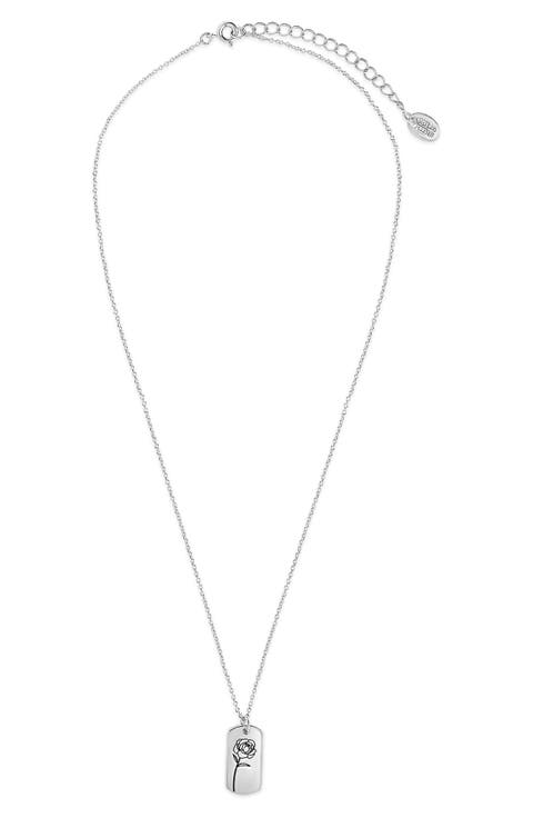 Birth Flower Pendant Necklace