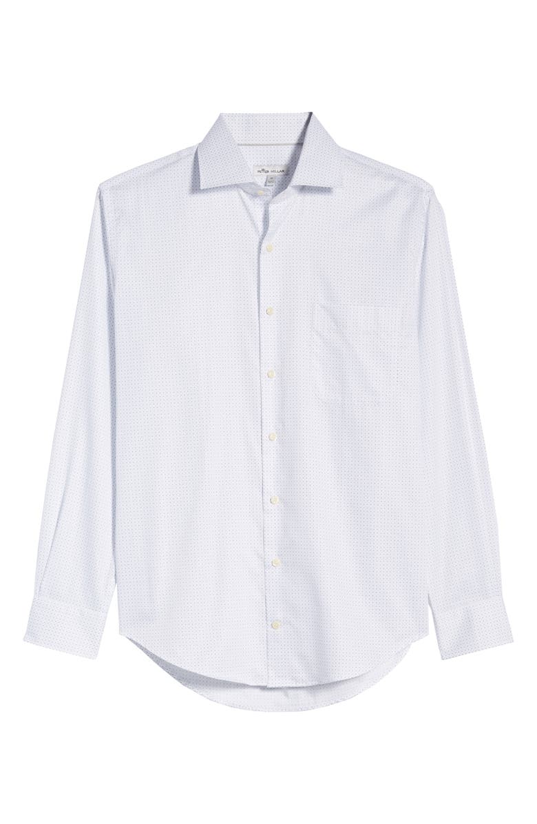 Peter Millar Donut Dot Regular Fit Button-Up Sport Shirt, Alternate, color,