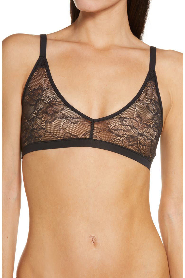 Pure 360 Reversible Bralette, Main, color, BLACK