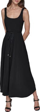 KARL LAGERFELD Aero Wash Square Neck Dress