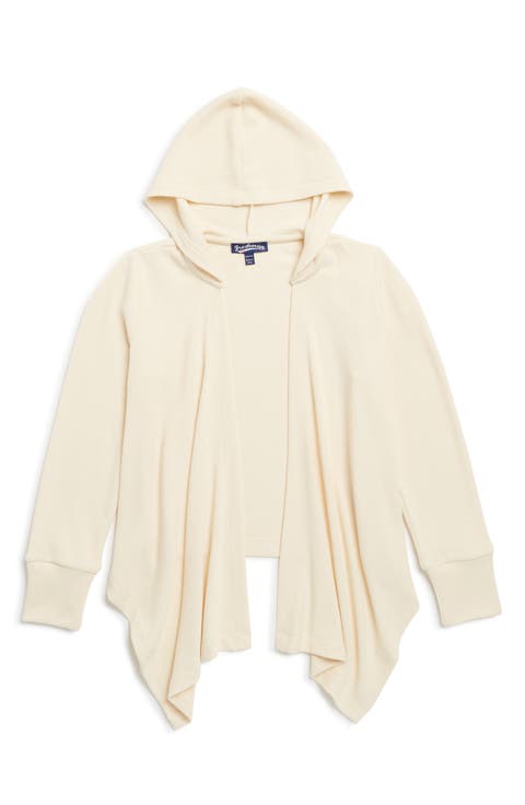 Kids' Waffle Knit Hooded Cardigan (Big Kid)