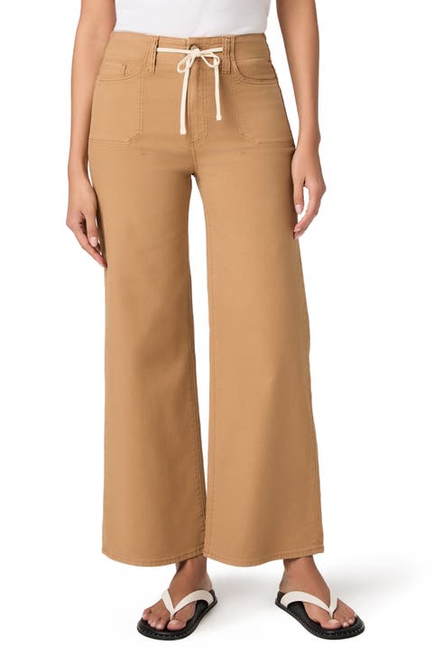 Ari Drawstring High Waist Wide Leg Pants