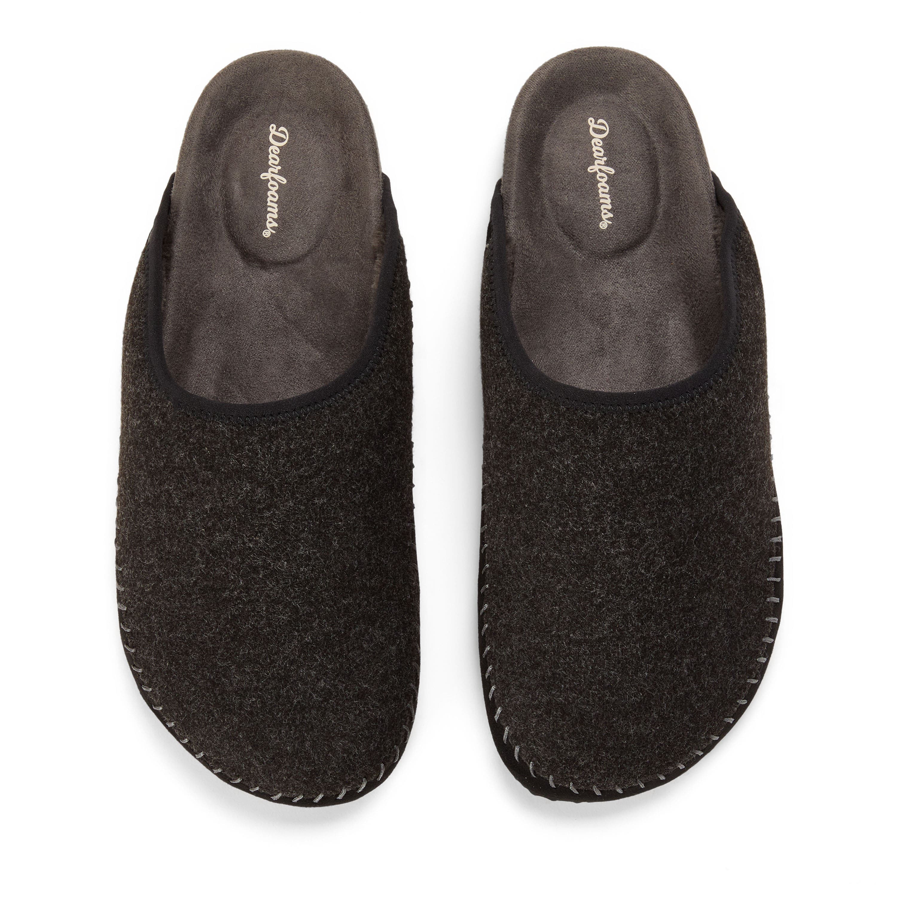 Dearfoams Peterson Scuff Slippers, Alternate, color, Black