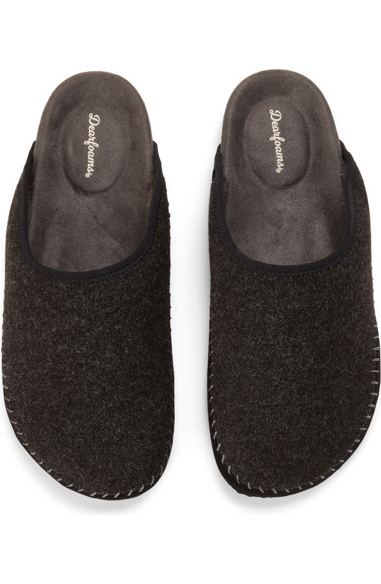 Dearfoams Peterson Scuff Slippers, Alternate, color, Black