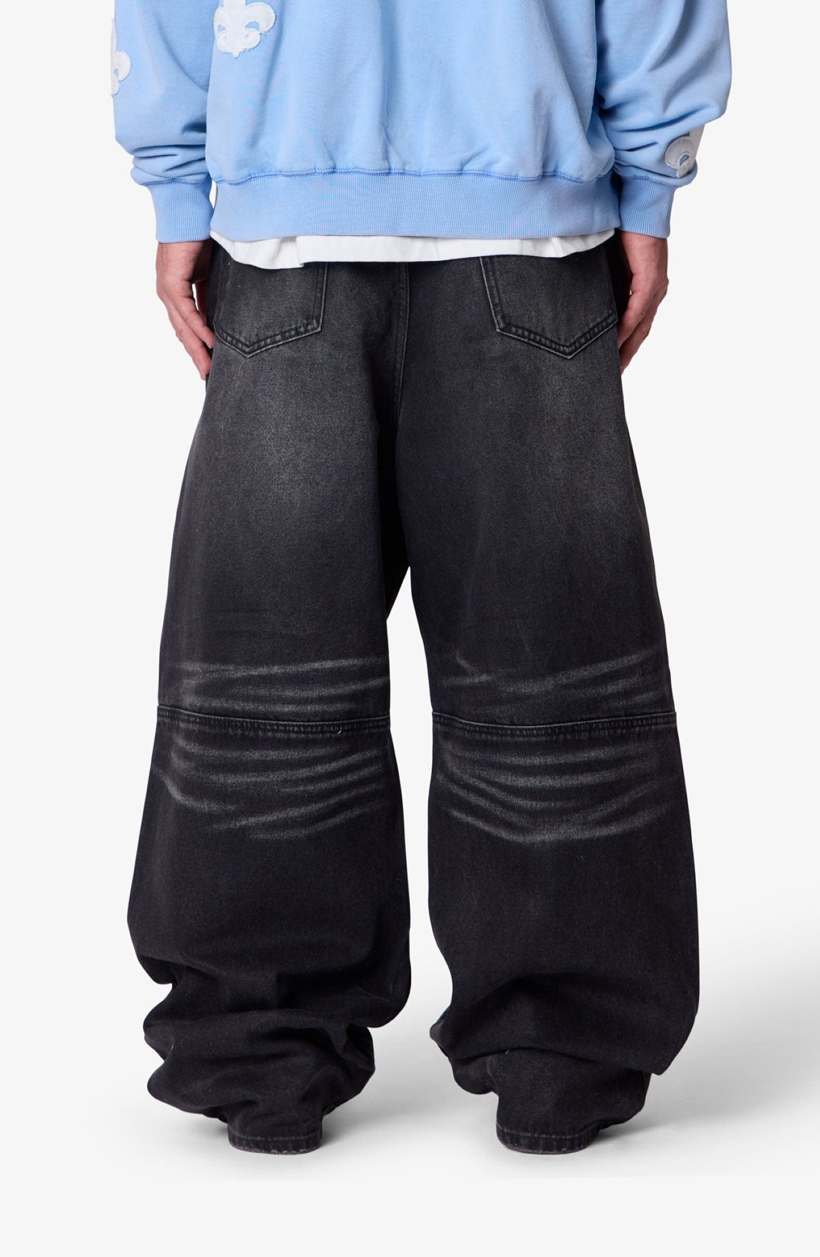 Mega Baggy Waxed Denim Jeans - image 2