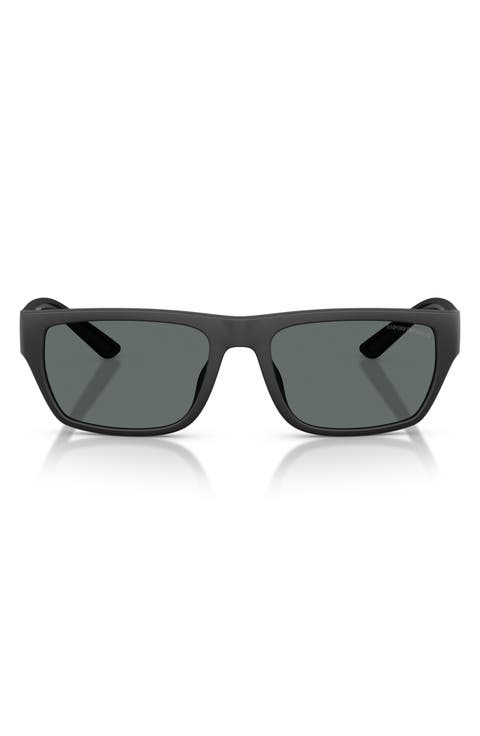 57mm Polarized Pillow Sunglasses