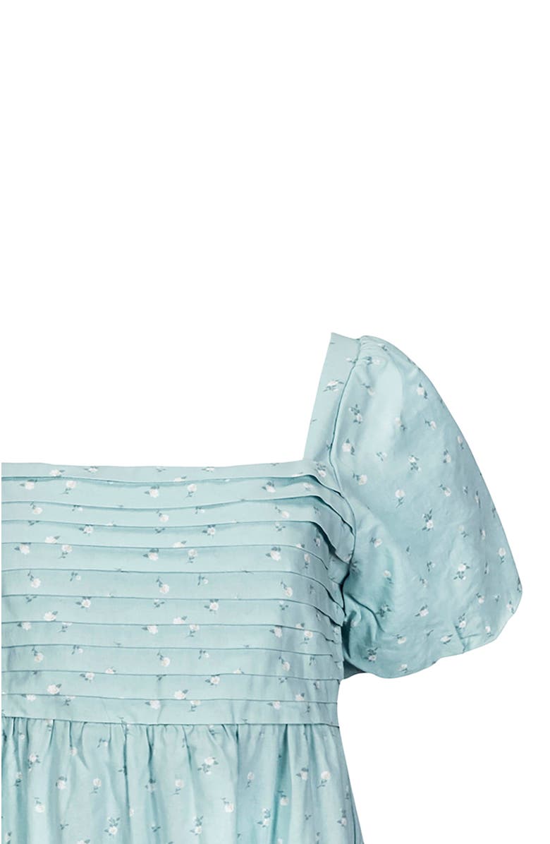 Hope & Henry Women's Ruched Linen Dress, Alternate, color, Tea Room Floral