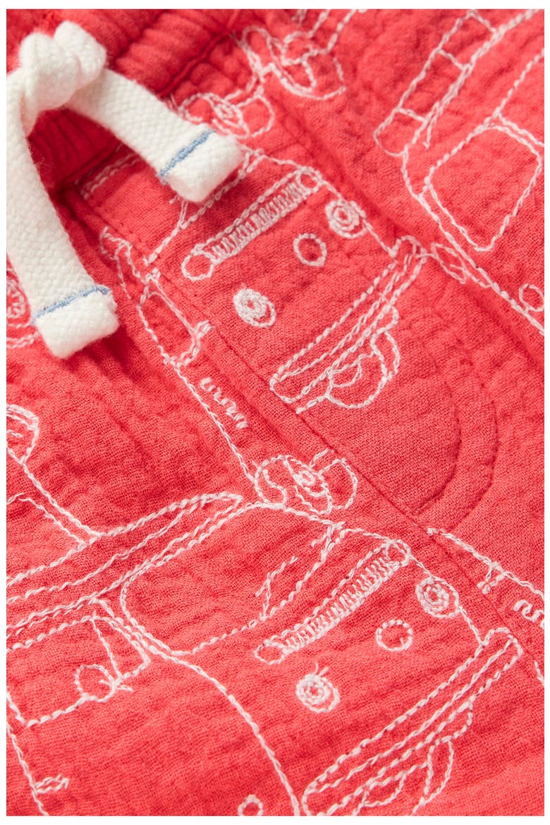 Kids' Double Cloth Shorts, Alternate, color, JAM RED CAMPER VAN