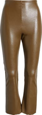Commando Faux Leather Flare Crop Pull-On Pants