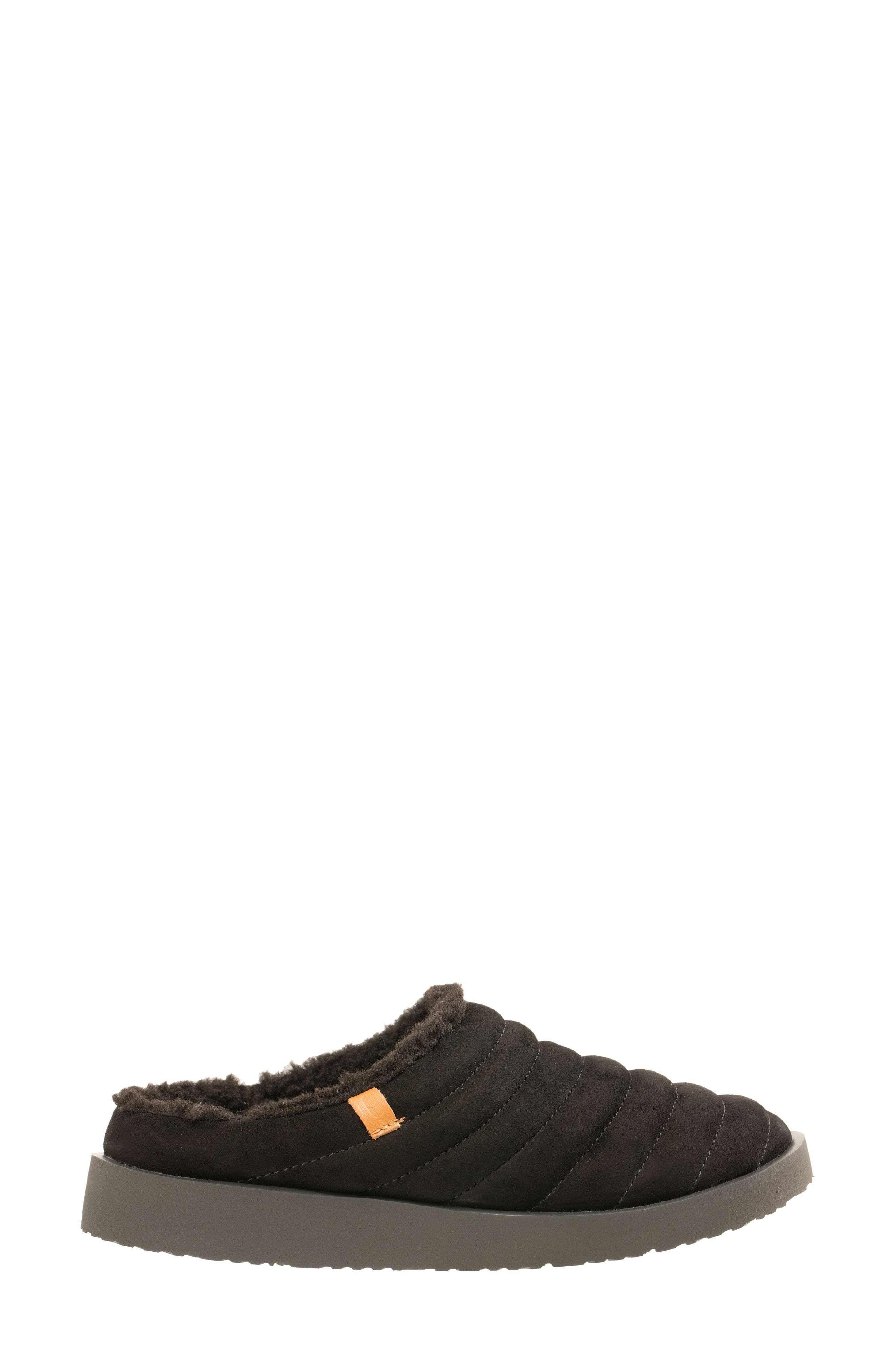 Revitalign Valley Faux Fur Lined Slipper, Alternate, color, Black