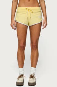 EDIKTED Madilyn Terry Cloth Shorts