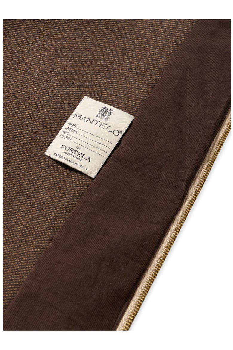 Carol Cotton Corduroy Zip-Up Jacket, Alternate, color, BROWN