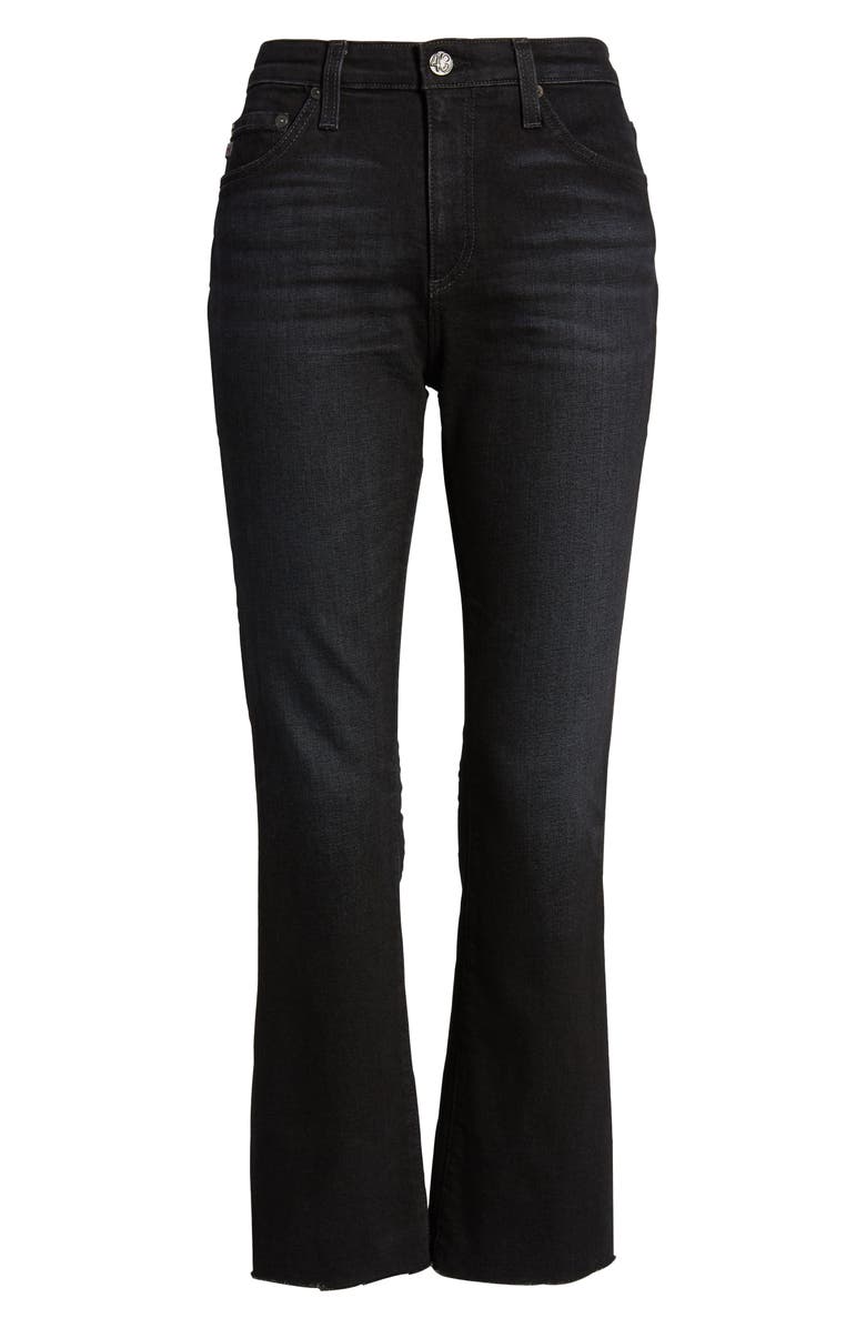 AG Jodi Mid Rise Raw Hem Crop Flare Jeans, Alternate, color,