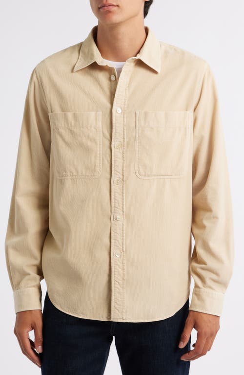 Ps By Paul Smith Ps Paul Smith Casual Fit Organic Cotton Corduroy Button-up Shirt In Neutral
