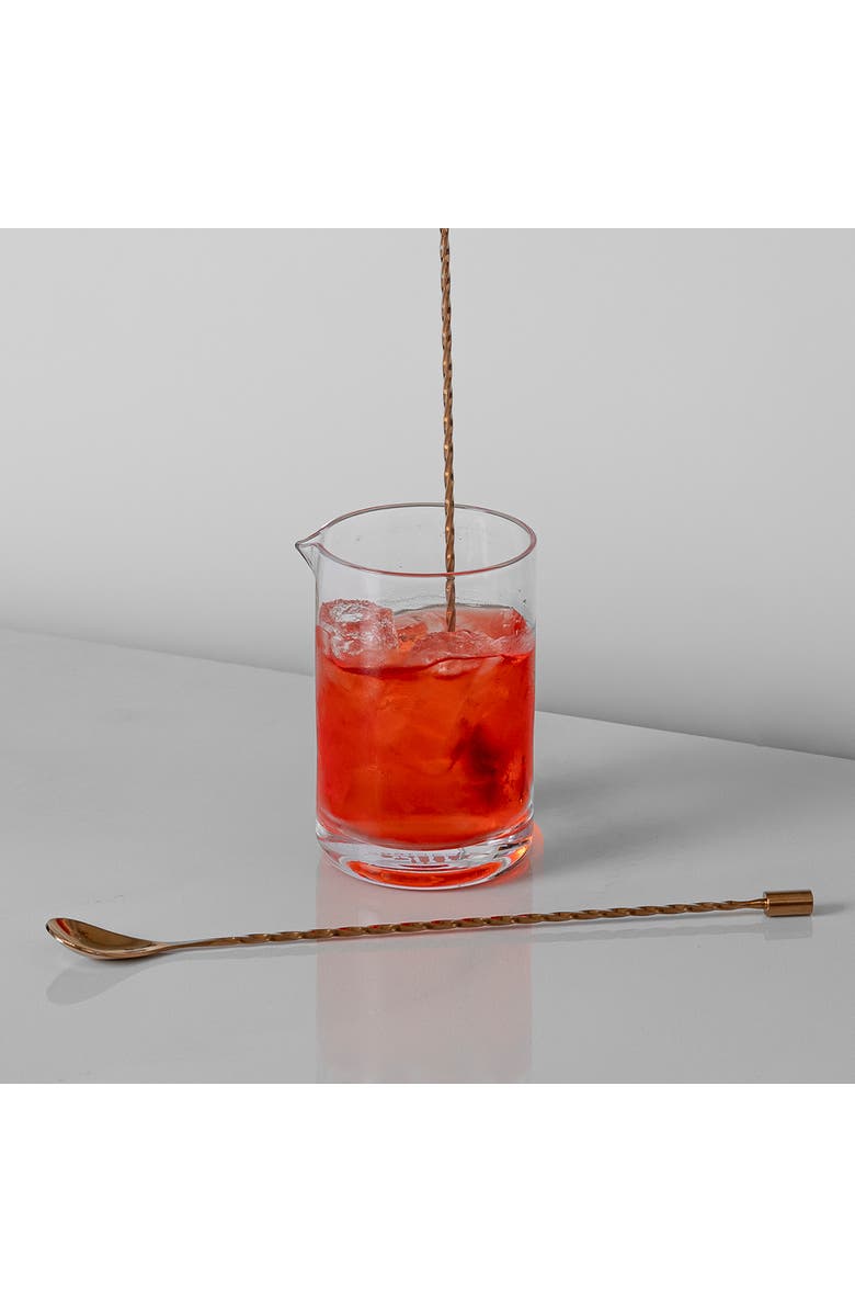 A Bar Above Antique Copper Bar Spoons, Set of 2 with Spiral Handles, Alternate, color, Antique Copper