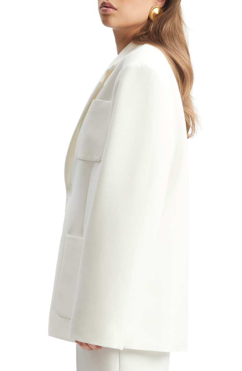 Bardot Halia Oversize Blazer, Alternate, color, Orchid White