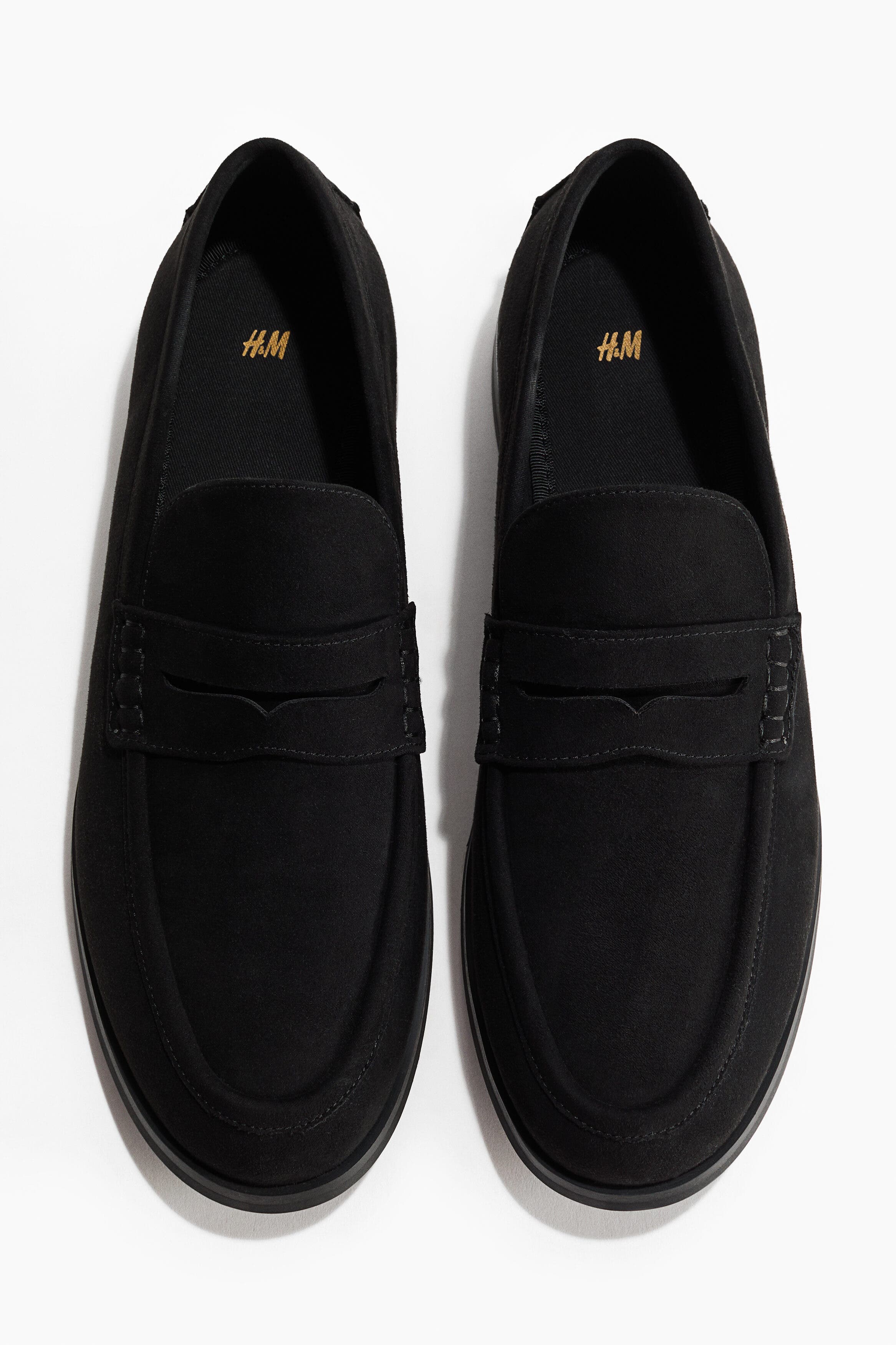 H&M Penny Loafers, Alternate, color, Black