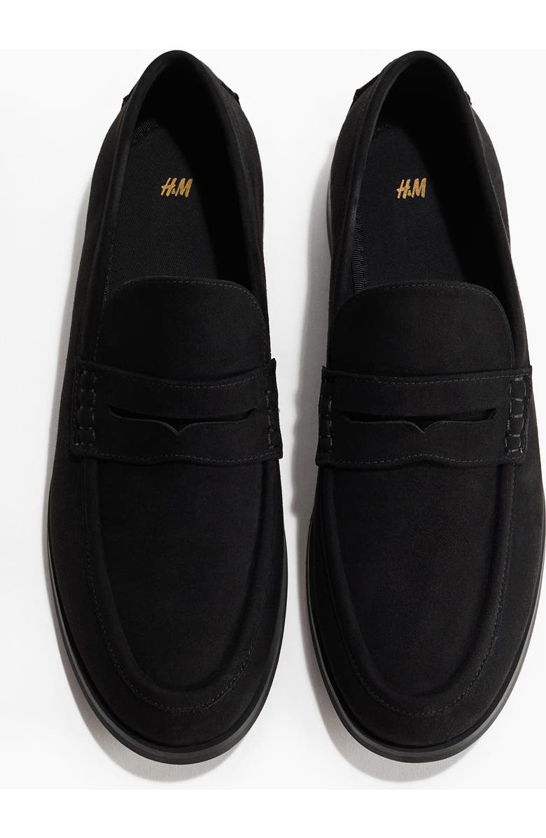 H&M Penny Loafers, Alternate, color, Black