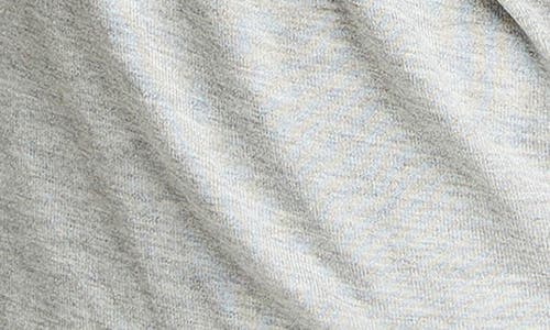 Vince Draped Faux Wrap Top In Gray