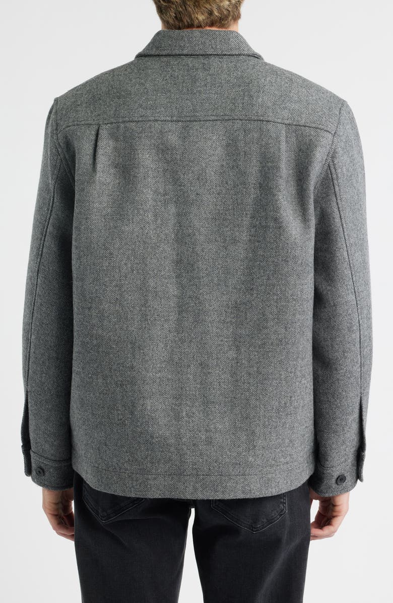 Madewell Wool Shirt Jacket, Alternate, color, Heather Seaside