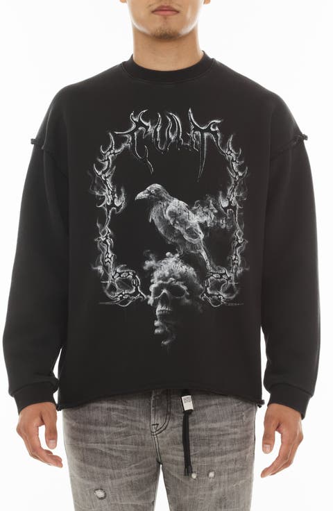 Cotton French Terry Graphic Sweatshirt