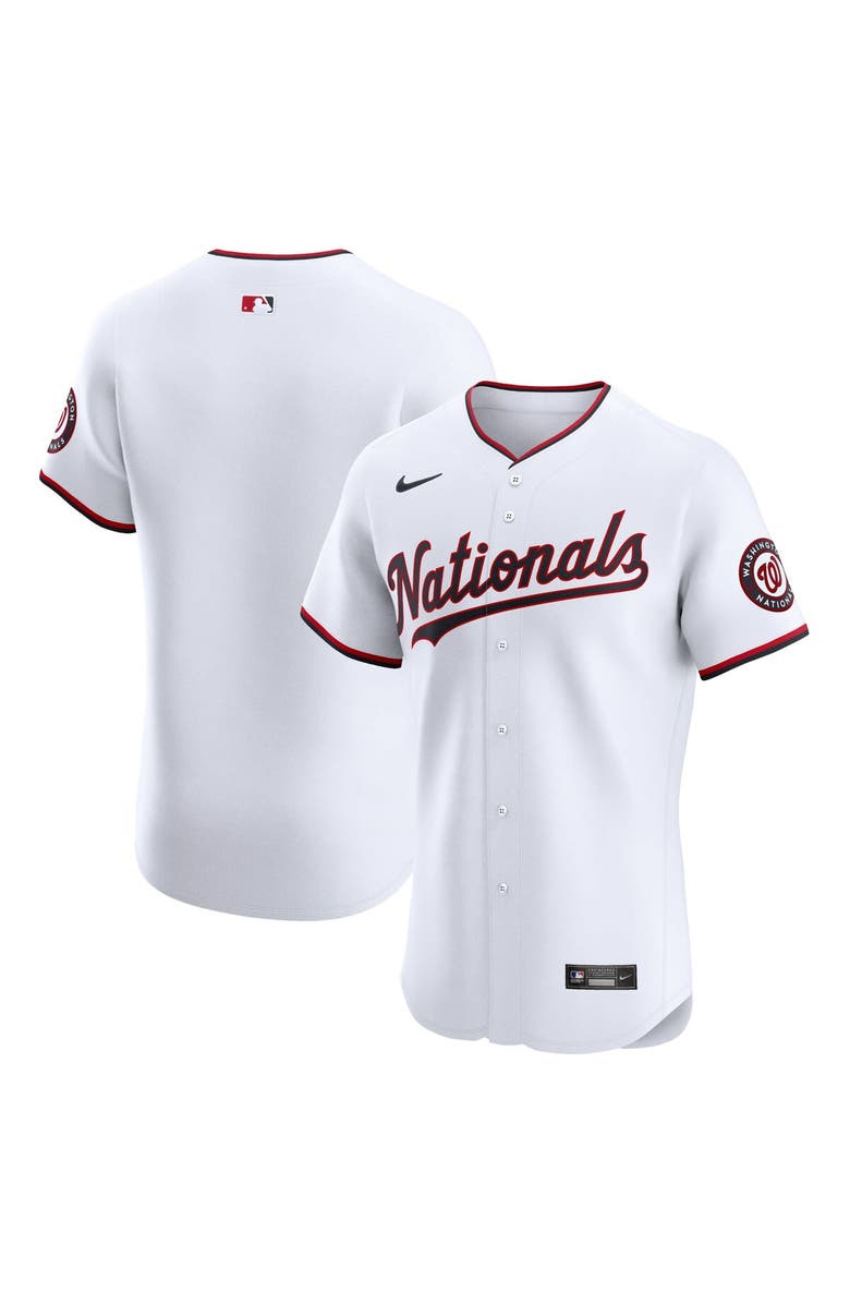 Nike Men's Nike White Washington Nationals Home Elite Jersey, Alternate, color, 