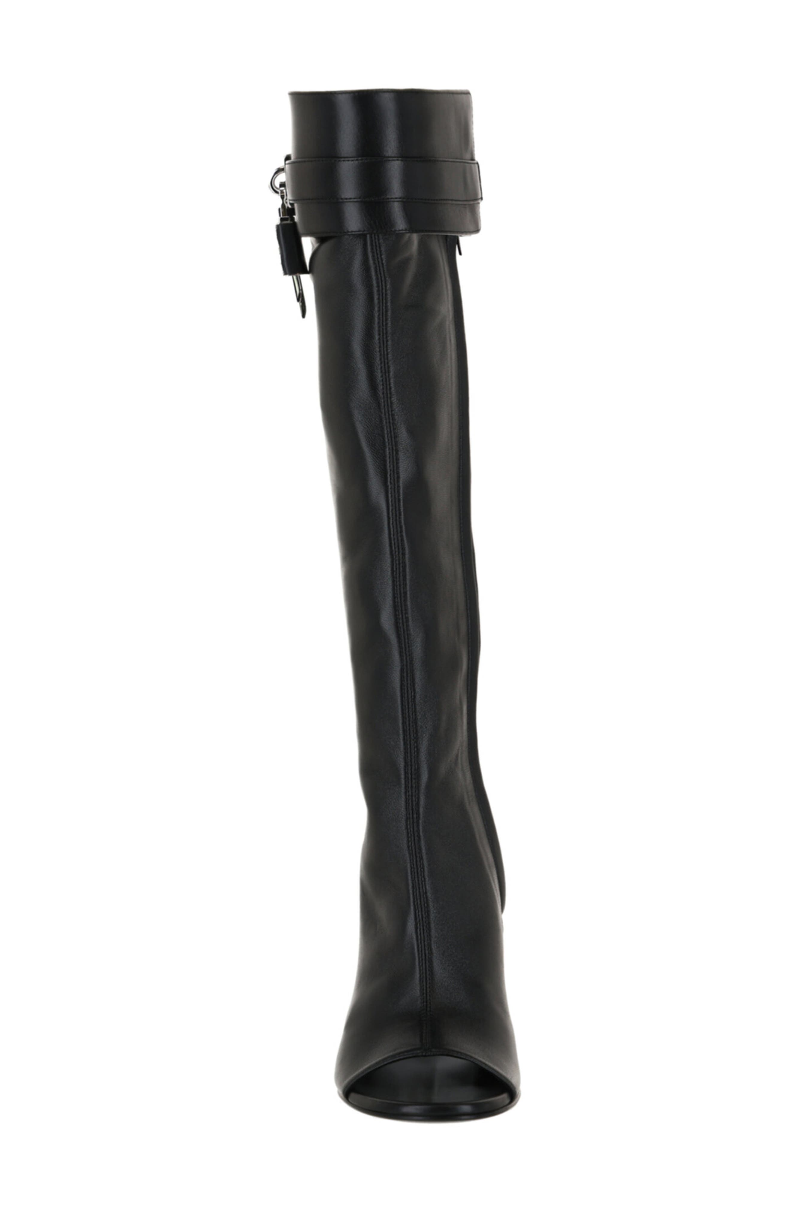 Givenchy Shark Lock Stiletto Wedge Knee High Boot, Alternate, color, 