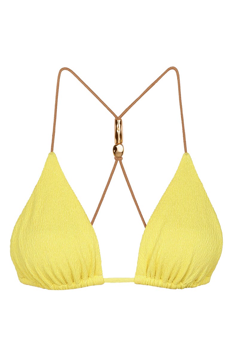 ViX Paula Hermanny Nancy T-Back Triangle Bikini Top, Alternate, color, Green