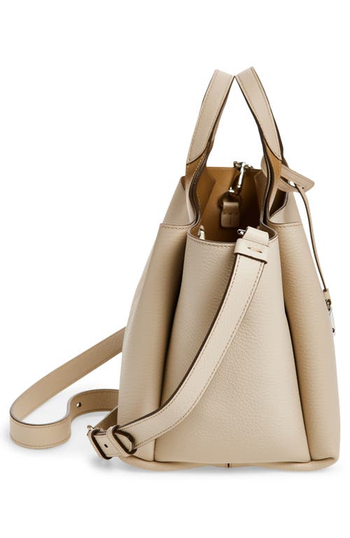 Tod's Mini Leather Tote In Sand