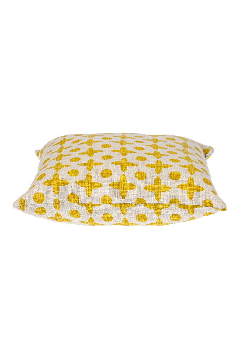Geometric Decorative Throw Pillow, Alternate, color, YELLOW