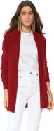 Monticelli Cashmere Long Open Front Pure Cashmere Cardigan