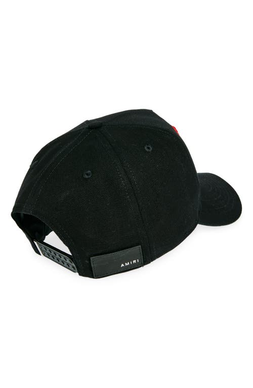 Amiri Man Hat Black Size Onesize Cotton In Black Red