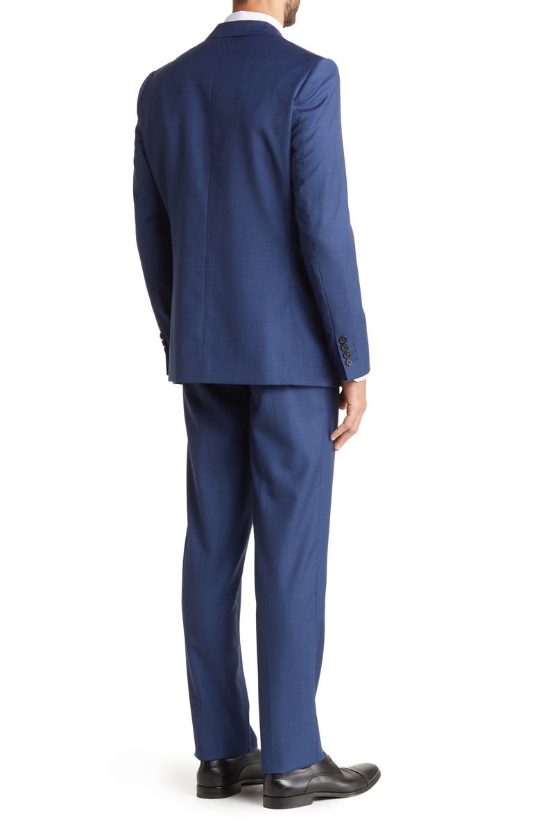 ZANETTI Port Slim Fit Two Button Notch Lapel Wool Blend Suit, Alternate, color,