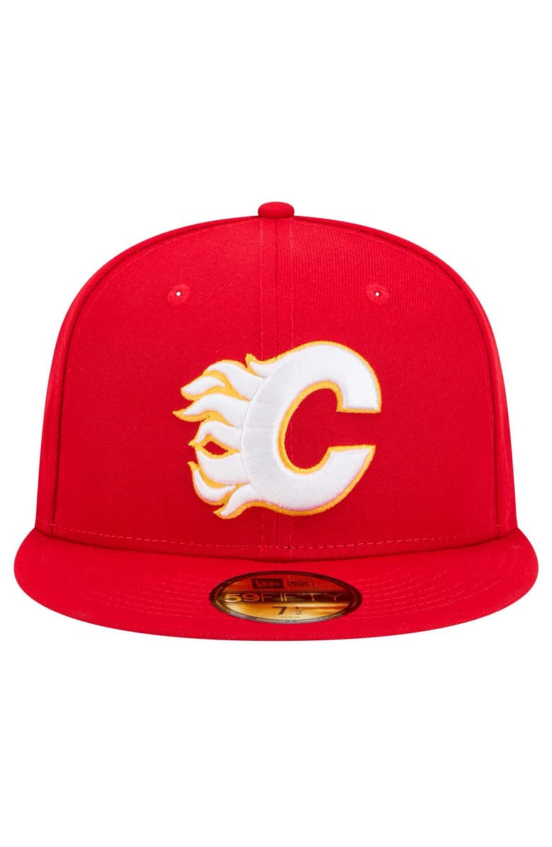 New Era Men's New Era Red Calgary Flames Core 59FIFTY Fitted Hat, Alternate, color, Red