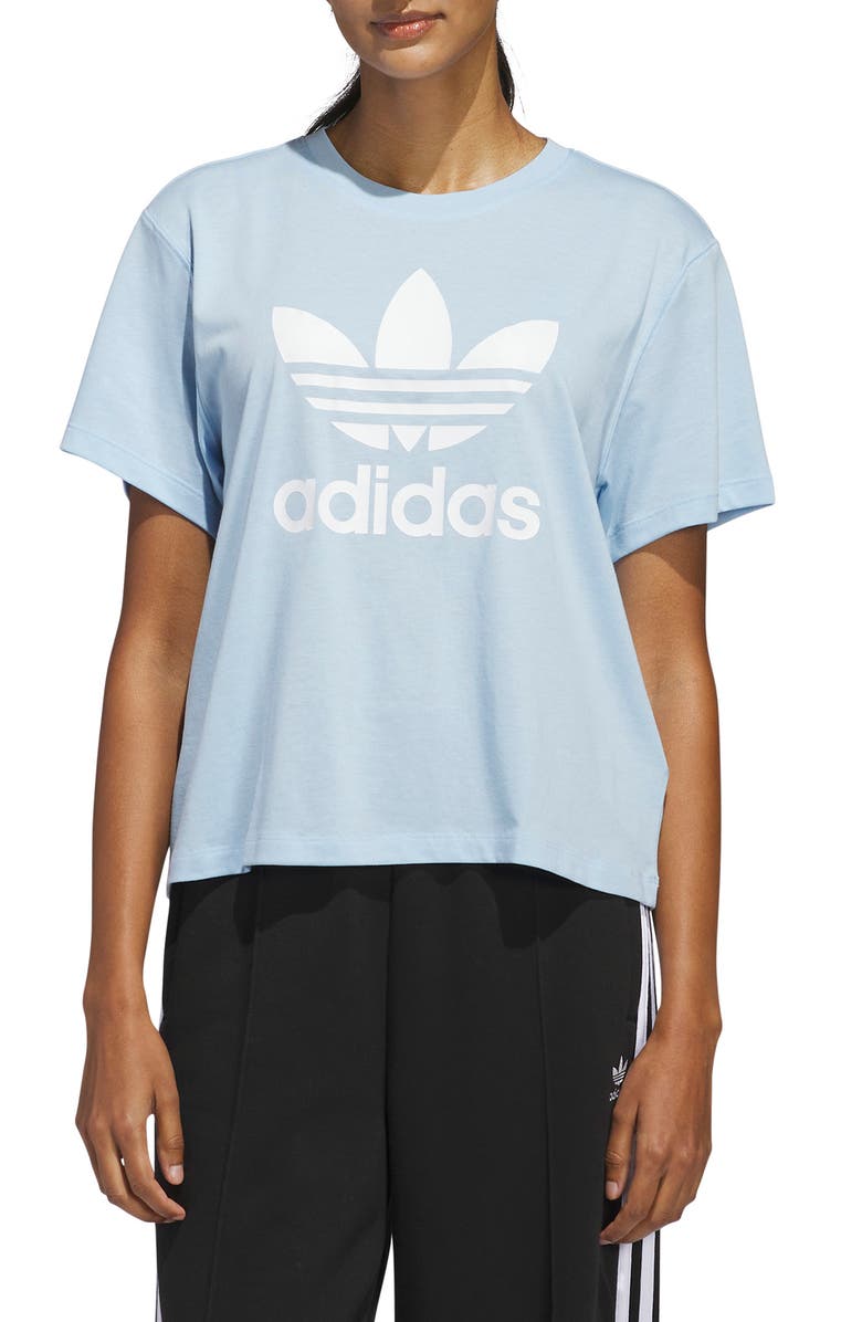 adidas Trefoil Boxy T-Shirt, Main, color, 
