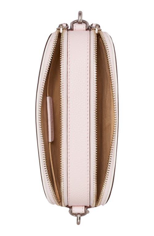 Tory Burch Miller Patent Border Mini Crossbody Bag Pale Pink In Pink
