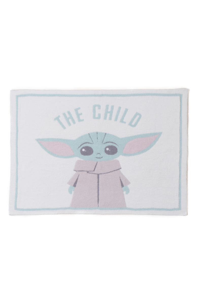 Barefoot Dreams<sup>®</sup> CozyChic<sup>™</sup> Grogu Stroller Blanket, Main, color,