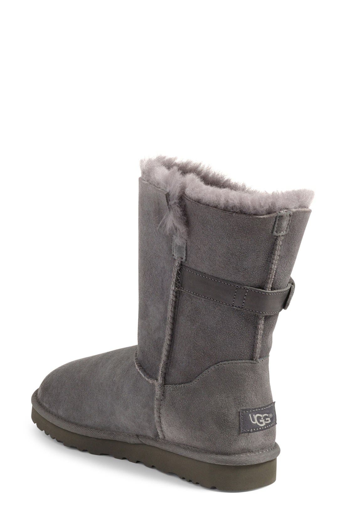 Nash Genuine Shearling Boot, Alternate, color, GREY SUEDE
