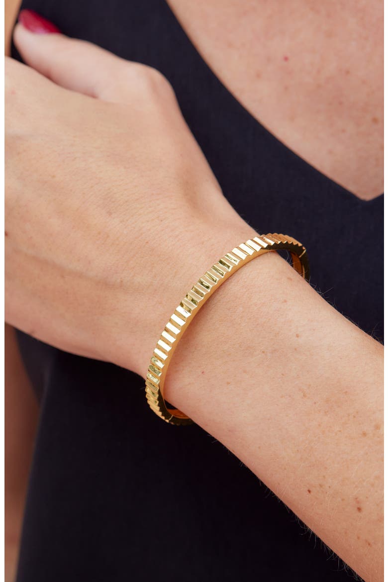 Ribbed Bangle, Alternate, color, YELLOW