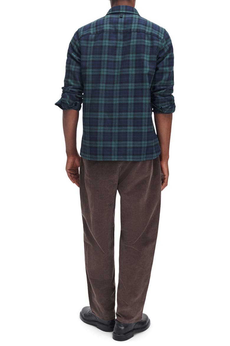 Pleated Corduroy Baggy Chino Pants, Alternate, color, BROWN