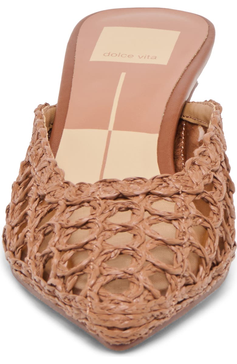 Dolce Vita Cleo Woven Mule, Alternate, color, Mid Brown Raffia
