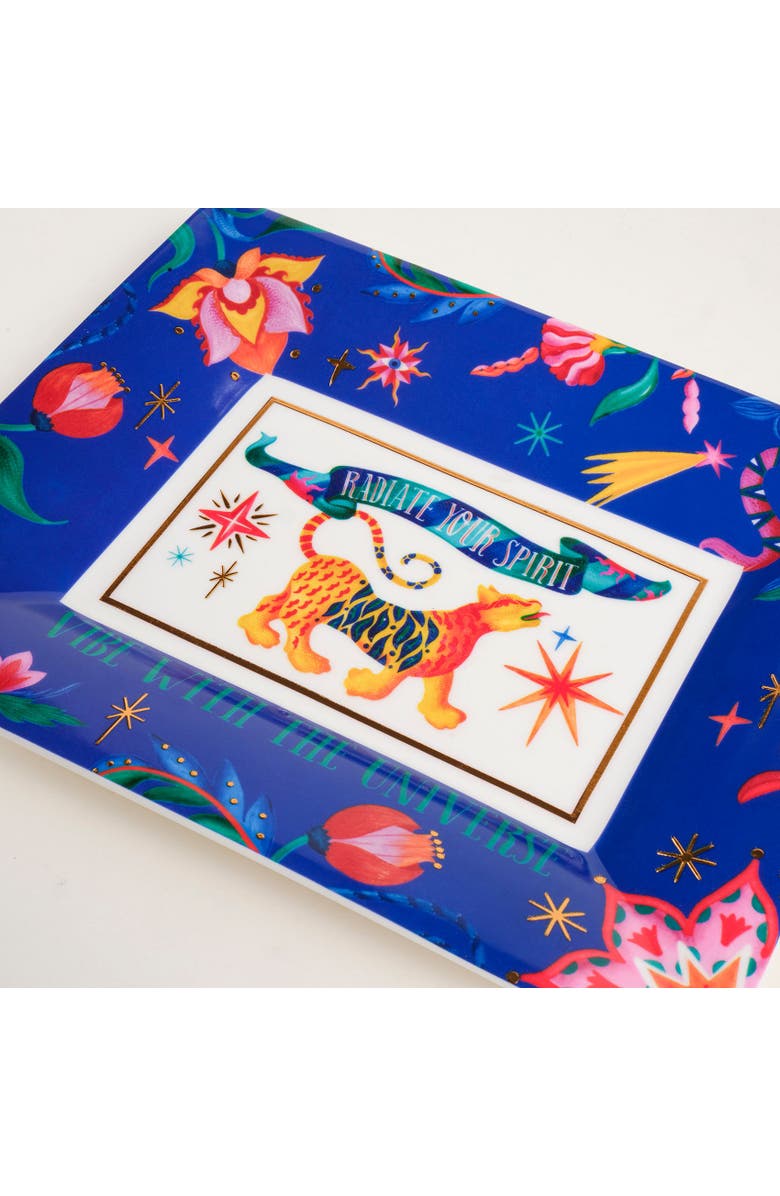 Zsa Zsa Zsu Shekou Porcelain Decorative Tray Set Of 2, Alternate, color, Blue