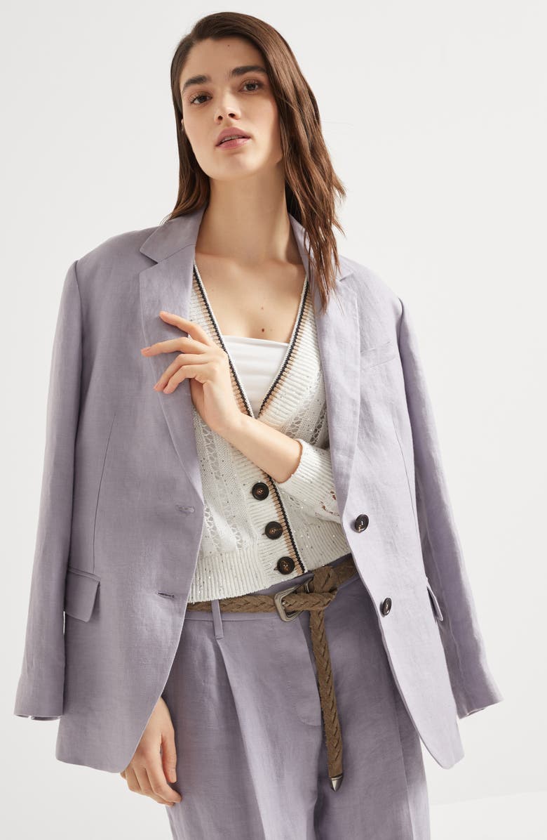 Brunello Cucinelli Gabardine blazer, Alternate, color, 